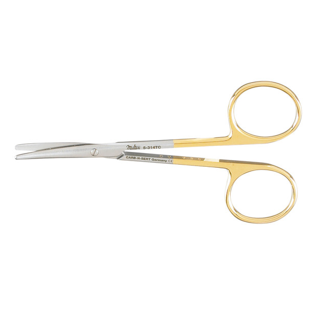 Integra Miltex 5-314TC Strabismus Scissors, 4½in. Curved, Carb-N-Sert , each