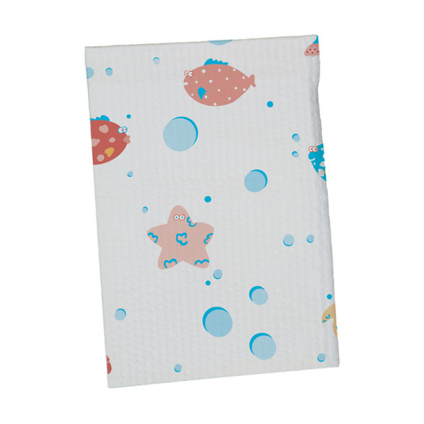 TIDI Products, LLC 981636 Gown, Pediatric, Under The Sea, 21in. x 36in., T/P/T, 50/cs (To Be DISCONTINUED) , case