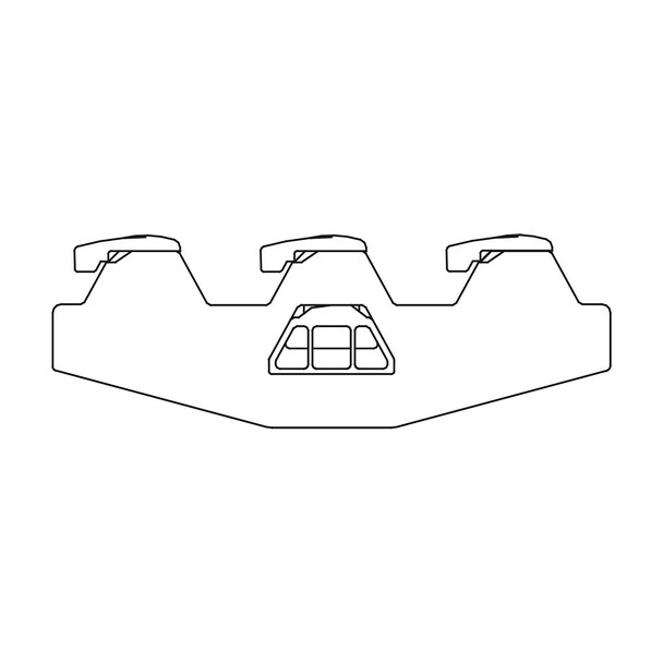 MX263 ICU Medical Logical@Bracket For 3 Transducer Mount Plates 1/Ea