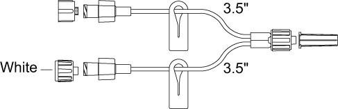 MBF27 ICU Medical Mini Bifuse 2 To 1 Administration Set 25/Ca