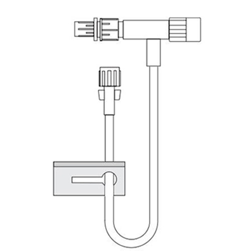 PC-8 ICU Medical T-Conn Extension Tubing 40/Ca