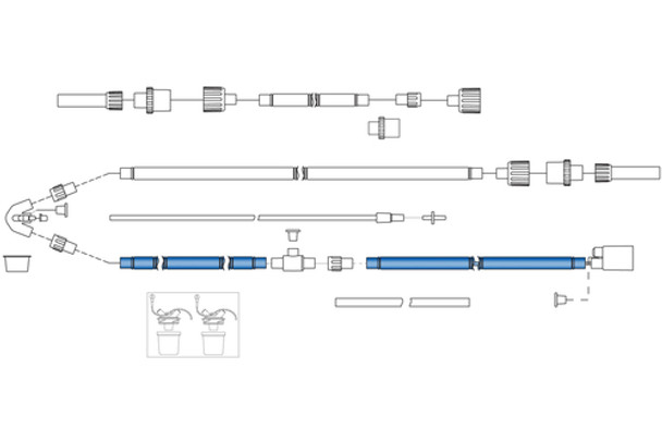 780-22 Medline (formerly Teleflex) Ventilator Circuit, Pediatric W/Water Tra, 20/CS