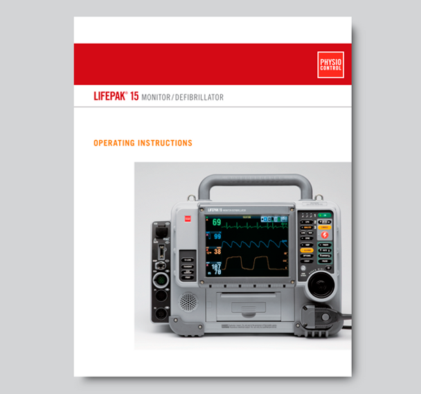 26500-002408 Physio-Control Lifepak 15 Operating Instructions