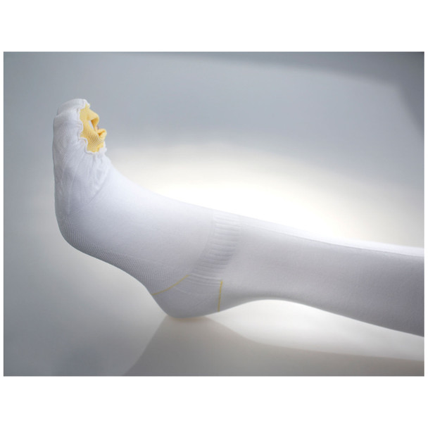 Albahealth, LLC (Encompass Company) ULTRACARE® 868-02 Anti-Embolism Stocking, UltraCARE®, Thigh Regular Length, Medium, Calf Circumference: 12\in.-15\in., Thigh Measures: 20\in.-25\in., Inseam: 29\in.-33\in., Top Color: White, Toe Port Color: Orange,