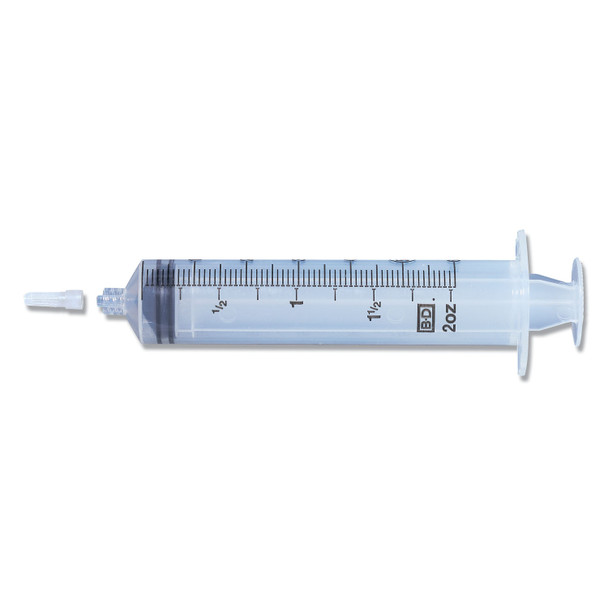 BD 300866 Syringe Only, 60mL, Eccentric Tip, 60/bx, 4 bx/cs (Continental US Only) , case