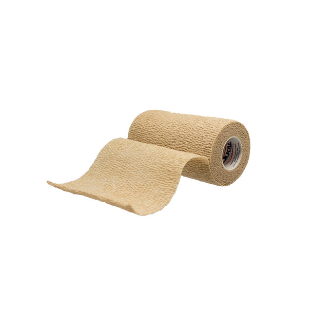 Dukal Corporation 8045T Bandage, Cohesive, 4in., Non-Sterile, Tan, 5 yds/rl, 18 rl/bx (24 bx/plt) , box