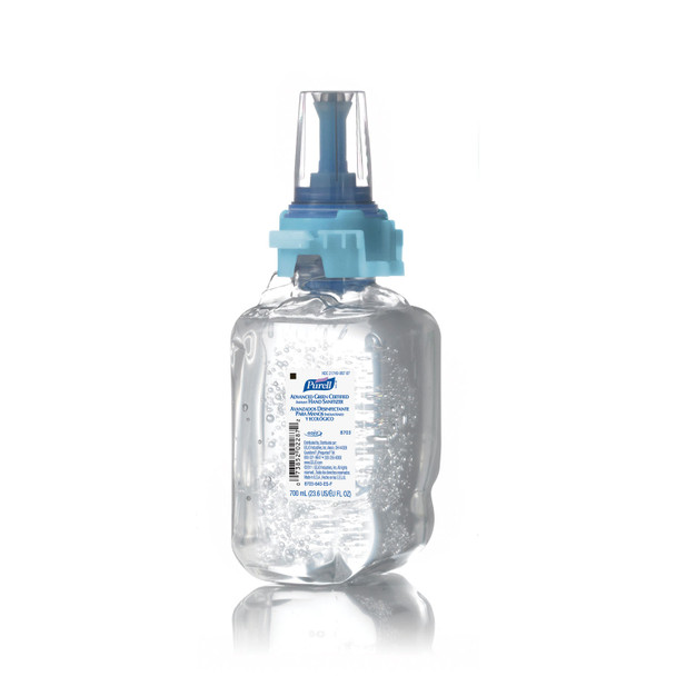 GOJO Industries, Inc. PURELL® ADX-7™ 8703-04 ADX™ Instant Hand Sanitizer, 700mL, 4/cs (091224) (HAZMAT Fees Apply, cannot ship via Air or to AK, GU, HI, MP, PR, VI) , case