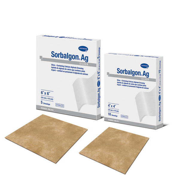 Hartmann USA, Inc. USA SORBALGON® 999612 Silver Calcium Alginate Dressing, 2in. x 2in., Sterile, Latex Free (LF), 10/bx (Hartmann has a $3000 Minimum for Drop Ship Orders) , box