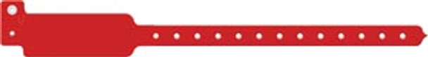 Medical ID Solutions 3104C Wristband, Adult/ Pediatric, Write-On Tri-Laminate, Custom Printed, Red, 500/bx , box