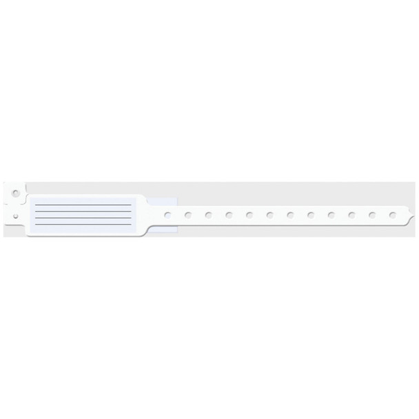 Medical ID Solutions 141 Wristband, Adult/ Pediatric, 10in., Insert Vinyl, White, 250/bx , box