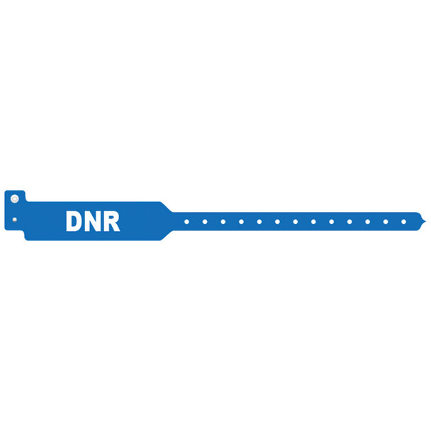 Medical ID Solutions 3202DNR Wristband, Adult, Tri-Laminate, DNR, Blue, 500/bx , box