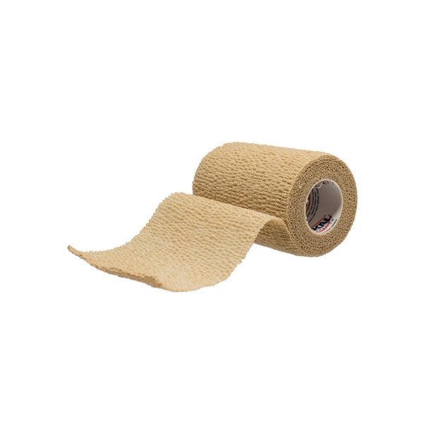 Dukal Corporation 8036TLF Bandage, Cohesive, 3in. x 5 yds, Latex Free (LF), Non-Sterile, Tan, 1 rl/pk, 24 pk/bx , box