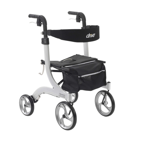 rtl10266wt Drive Medical Nitro Euro Style Walker Rollator, White