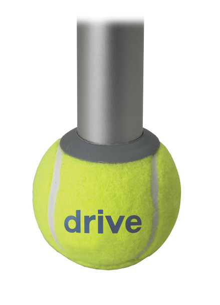 10119 Drive Medical Walker Rear Tennis Ball Glides with Tennis Ball Can, 1 Pair