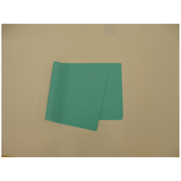 918321 TIDI Choice Drape Sheets Teal 2 Ply Tissue Pebble 40in x 48in 100 per Case