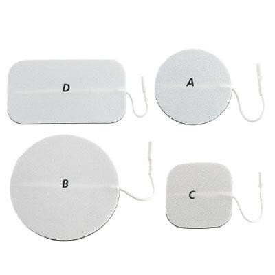 552393 Performance Health ValuTrode Foam Electrodes, 1.5" x 3.5" Rectangle - 4/pk
