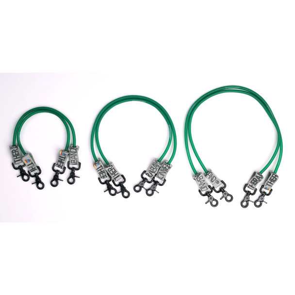 564762 Performance Health Thera-Band Replacement Items, 18" Green Replacement Tubing with Clips (sold in pairs)