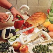 AA5240 Patterson Medical Homecraft Reflex Carving Utensils, Preparation Knife Scalloped Edge on 5" Blade