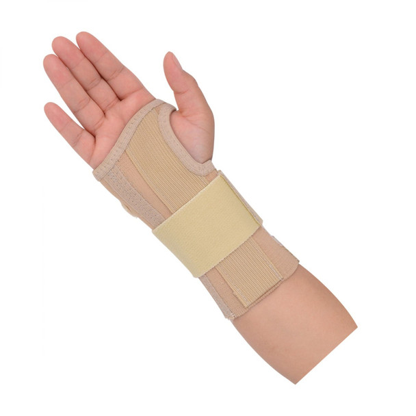 A619020 Patterson Medical Rolyan AlignRite Wrist Support, Splint with Wrap-Around Wrist Strap, Short Length, Right, XL, Beige