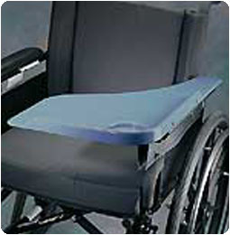 A70710 Patterson Medical Sammons Preston Flip Away Half Lap Tray, Right, Translucent