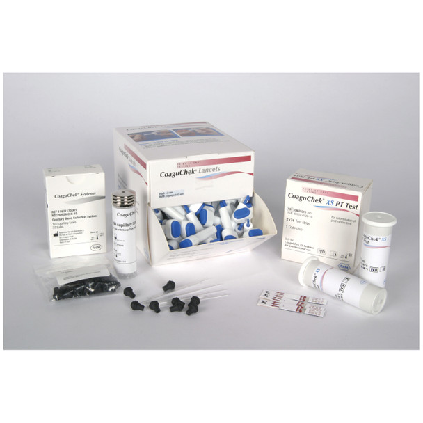 Roche Diagnostics Corp. COAGUCHEK® 11621173001 Capillary Tubes & Bulbs, 100 Tubes/10 Bulbs (Continental US Only) , each