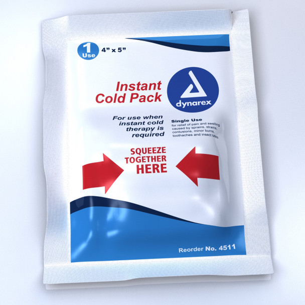 4511 Dynarex Instant Cold Pack 4Inx 5In 24/Case