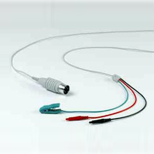 9013C0142 Natus - Nicolet HUSH 2m Shielded cable for Disposable Surface Shielded and Sensory Needle Electrodes, electrode end 3 x 0.7 mm, 5-pin DIN connector