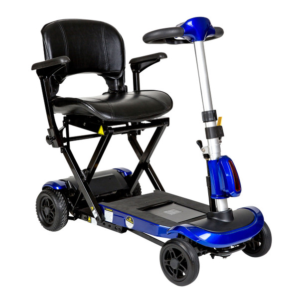 flex-auto Drive Medical ZooMe Auto-Flex Folding Travel Scooter Blue ****Discontinued****