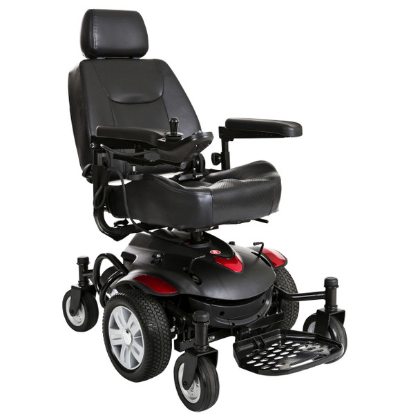 titanaxs-22cs Drive Medical Titan AXS Mid-Wheel Power Wheelchair 22"x20" Captain Seat