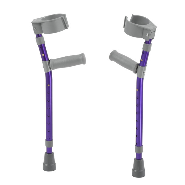 fc200-2gp Inspired by Drive Pediatric Forearm Crutches Medium Wizard Purple Pair