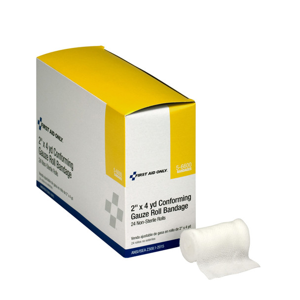 First Aid Only/Acme United Corporation 5-6600 Conforming Gauze, Non-Sterile, 2\in.x4yd, 24/bx (DROP SHIP ONLY - $150 Minimum Order) , box