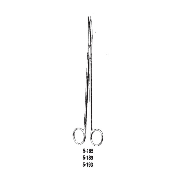 Integra Miltex 5-185 Metzenbaum Scissors, 8in. Curved, Delicate , each