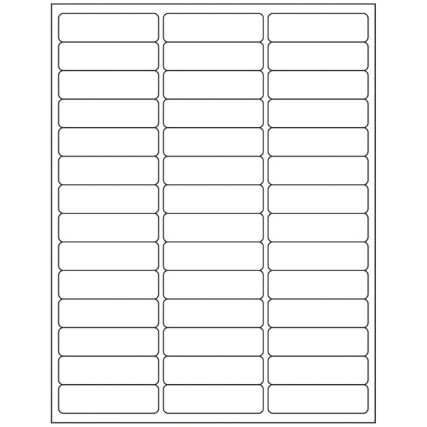 Precision Dynamics (formerly PDC Timemed) DPSL34-258 Single Ply Labels, White, On 8½in. x 11in. Sheets, ¾in. x 2 5/8in., 39/sheet, 10,500/bx , box