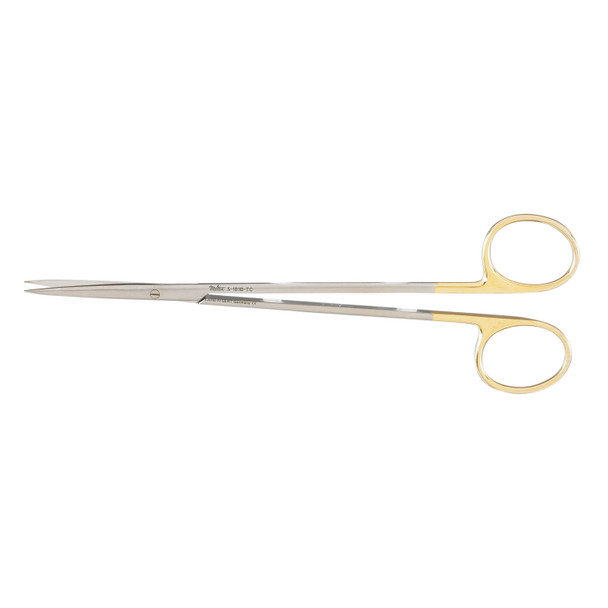 Integra Miltex 5-181B-TC Metzenbaum Scissors, 7in. Straight, Delicate, Carb-N-Sert, Sharp Points , each