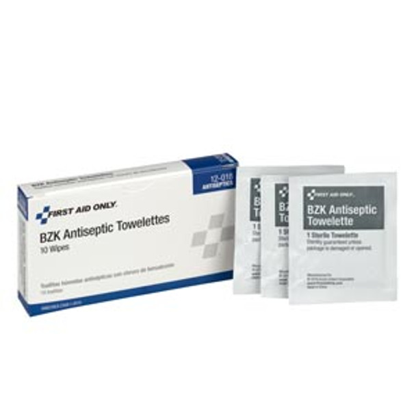 First Aid Only/Acme United Corporation 12-018 BZK Antiseptic Wipes, 10/bx (DROP SHIP ONLY - $150 Minimum Order) , box
