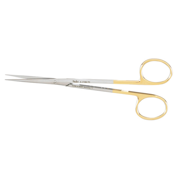 Integra Miltex 5-179B-TC Metzenbaum Scissors, 5½in. Straight, Delicate, Carb-N-Sert, Sharp Points , each