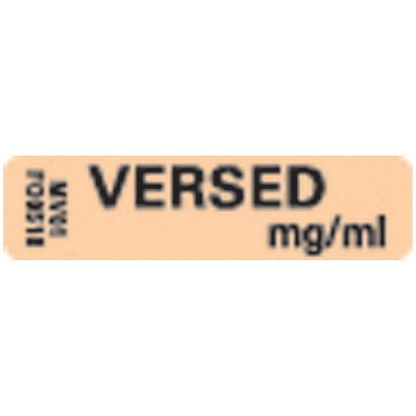 Precision Dynamics (formerly PDC Timemed) MEDVISION® MV01FO9518 Versed Labels For Pharmacy, 1¼in. x 5/16in., Fluorescent Orange, 760/rl , roll