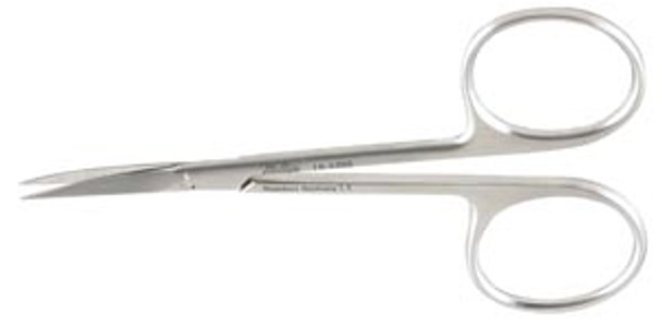 Integra Miltex 18-1398 Iris Scissors, 3½in. Curved, Delicate, 20mm Blades , each