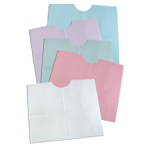 917902 TIDI Ultimate Specialty Bibs Green 3 Ply Tissue/Poly Waffle 18in x 22in 400 per Case