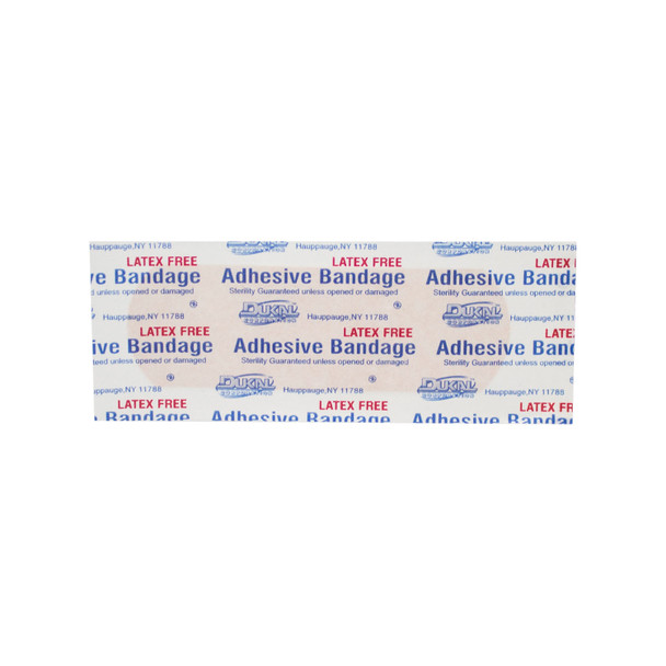 Dukal Corporation 7617 Adhesive Bandage, Plastic, 1in. x 3in., Sterile, 100/bx, 24 bx/cs , case