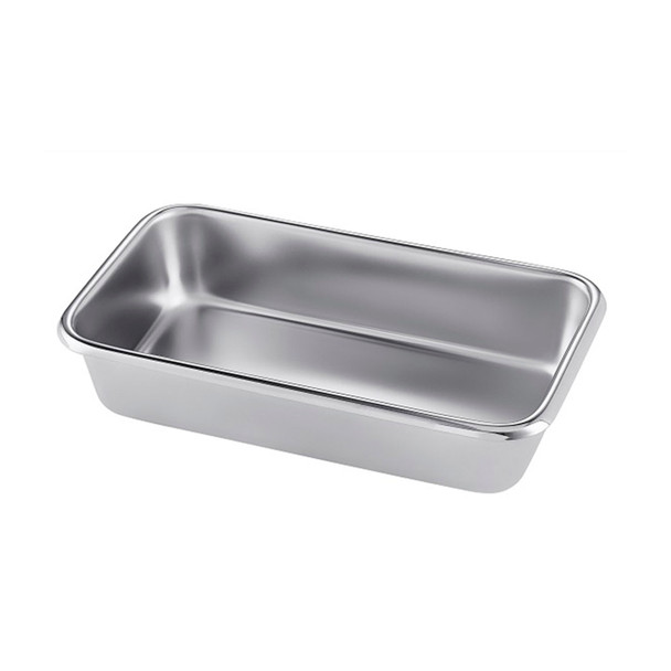 Dukal Corporation 4258 Instrument Tray, no Cover, 8 7/8in. x 5in. x 2in., Stainless Steel , each