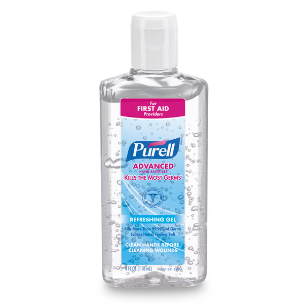 GOJO Industries, Inc. PURELL® 9651-24 Instant Hand Sanitizer, 4 fl oz Bottle with Flip-Cap, Original, 24/cs (252 cs/plt) (Item is considered HAZMAT and cannot ship via Air or to AK, GU, HI, PR, VI) , case