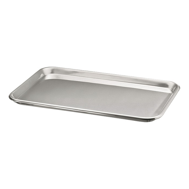 Dukal Corporation 4263 Flat Instrument Tray, 17 1/8in. x 11 5/8in. x 5/8in., Stainless Steel , each