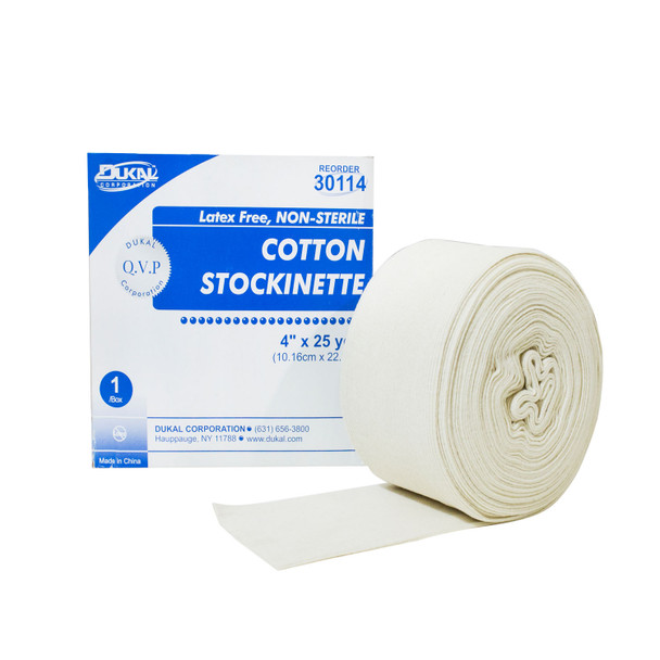 Dukal Corporation 30114 Stockinette, 4\in. x 25 yds, Cotton, 6 rl/cs , case