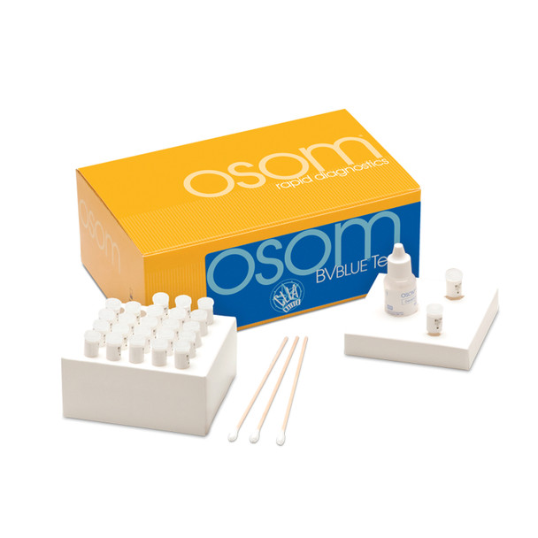 Sekisui Diagnostics, LLC OSOM® BVBLUE® 183 OSOM BVBLUE Test, CLIA Waived, 25 tests/kit (Ships on ice) (Minimum Expiry Lead is 90 days) (Item is Non-Returnable & Non-Refundable) (Continental US Only) , kit