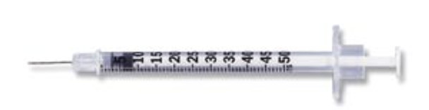 Embecta LO-DOSE™ 329465 Insulin Syringe, ½mL Lo-Dose™, Permanently Attached Needle, 28 G x ½in., Self-Contained, U-100 Micro-Fine™ IV, Orange, 100/bx, 5 bx/cs (Continental US Only) , case