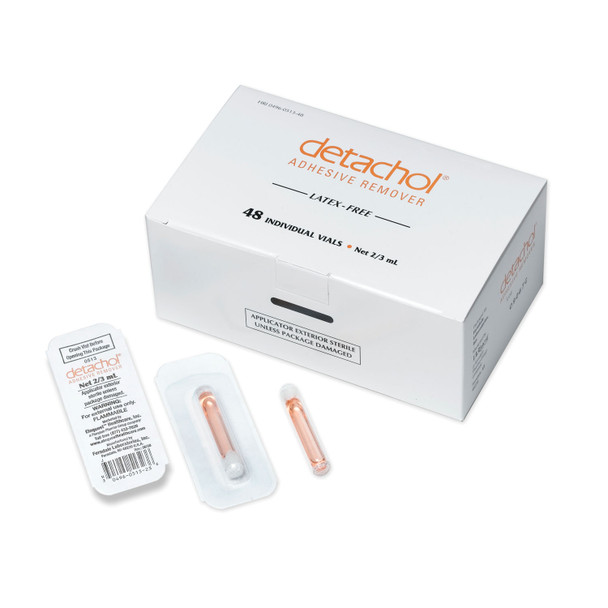Ferndale Laboratories, Inc. DETACHOL® 0513-48 Adhesive Remover, 2/3mL Vials, 48/bx (US Only-No Puerto Rico) (HAZMAT Fees Apply, cannot ship via Air or to AK, GU, HI, MP, PR, VI) , box