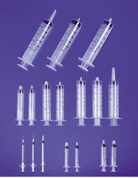 Exel Corporation 26301 Syringe, Luer Slip, 50-60cc, With Cap, Eccentric, 25/bx, 6 bx/cs , case