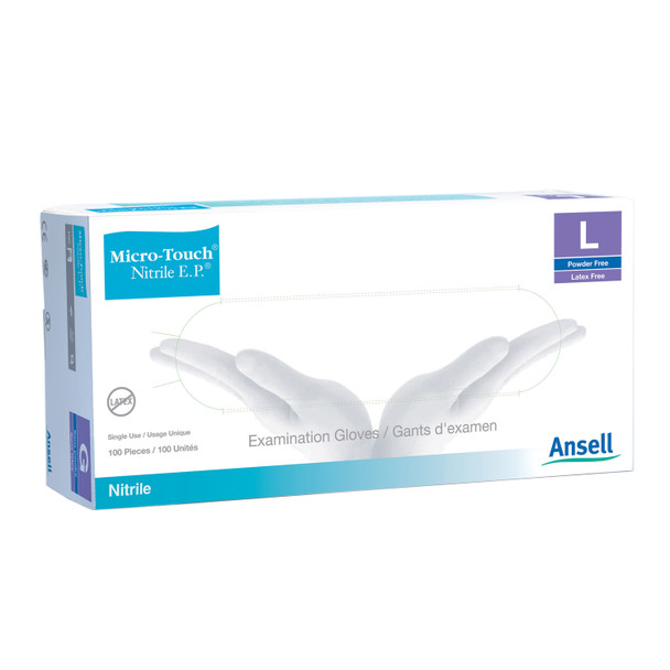 Ansell MICRO-TOUCH® 6034053 Exam Gloves, Large, 100/bx, 10 bx/cs (US Only) , case