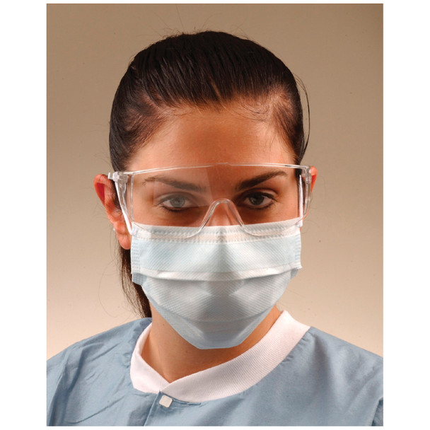 Crosstex International GCFCXU ASTM Level 3 Mask, Latex Free (LF), Blue, 40/bx, 10 bx/ctn , carton